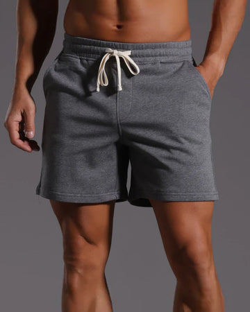 Men’s Stretch Cotton Drawstring Shorts-6" Inseam
