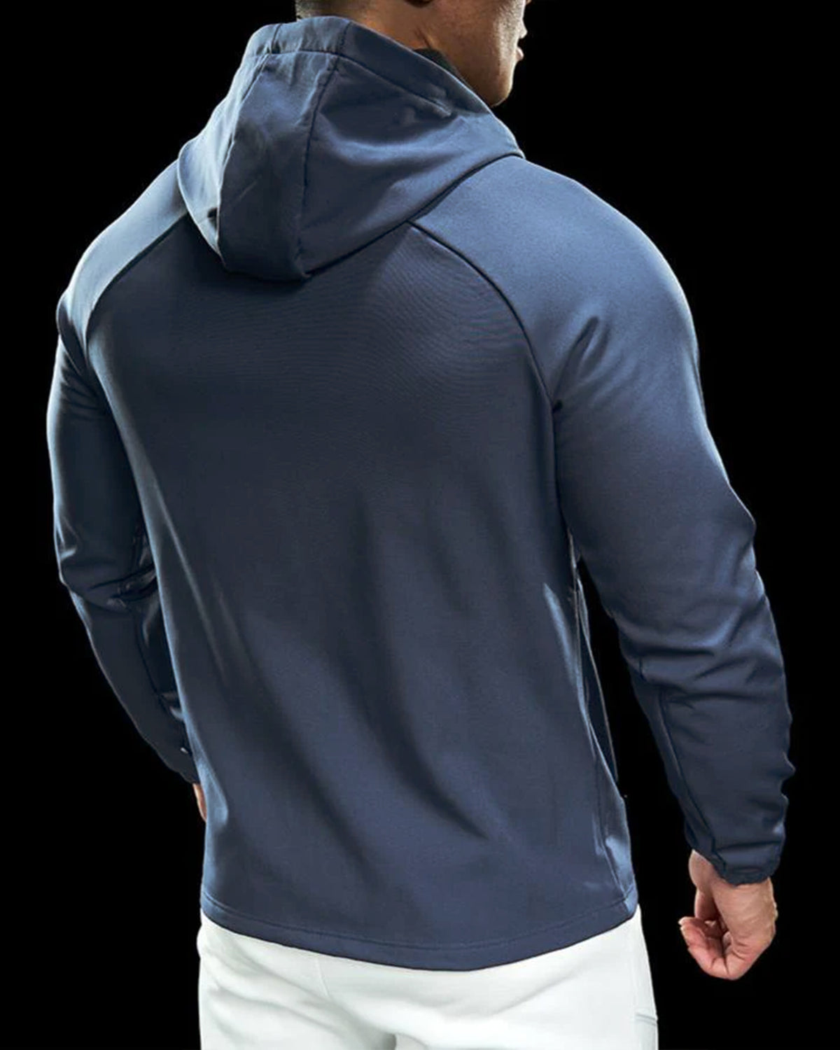 Giacca con cappuccio in soft shell in pile resistente al vento-thumbmail-5