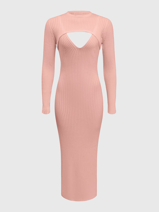 Hollow Knitted Dress - Ahaselected