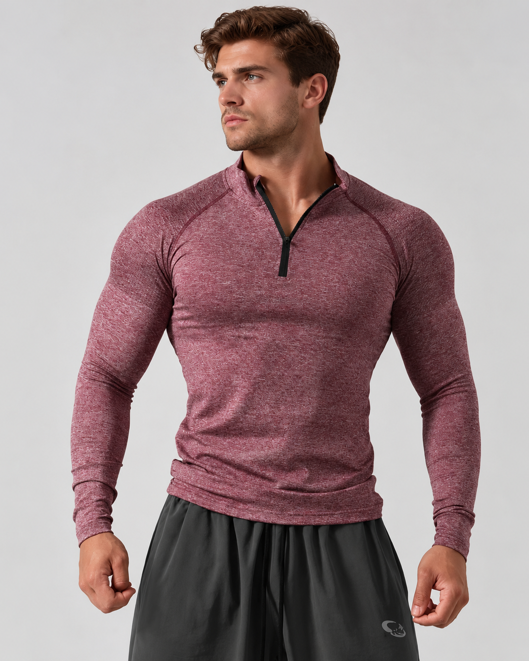 Men’s Long Sleeve Muscle Fit Workout Shirt