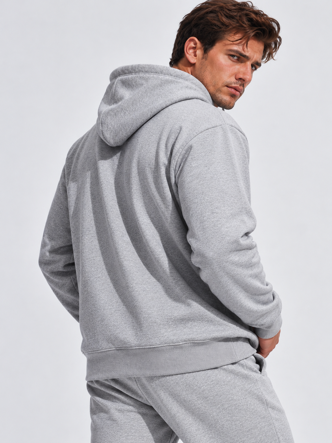 Men's Cotton Blend Relaxed Fit Full-Zip Hoodie-thumbmail-5