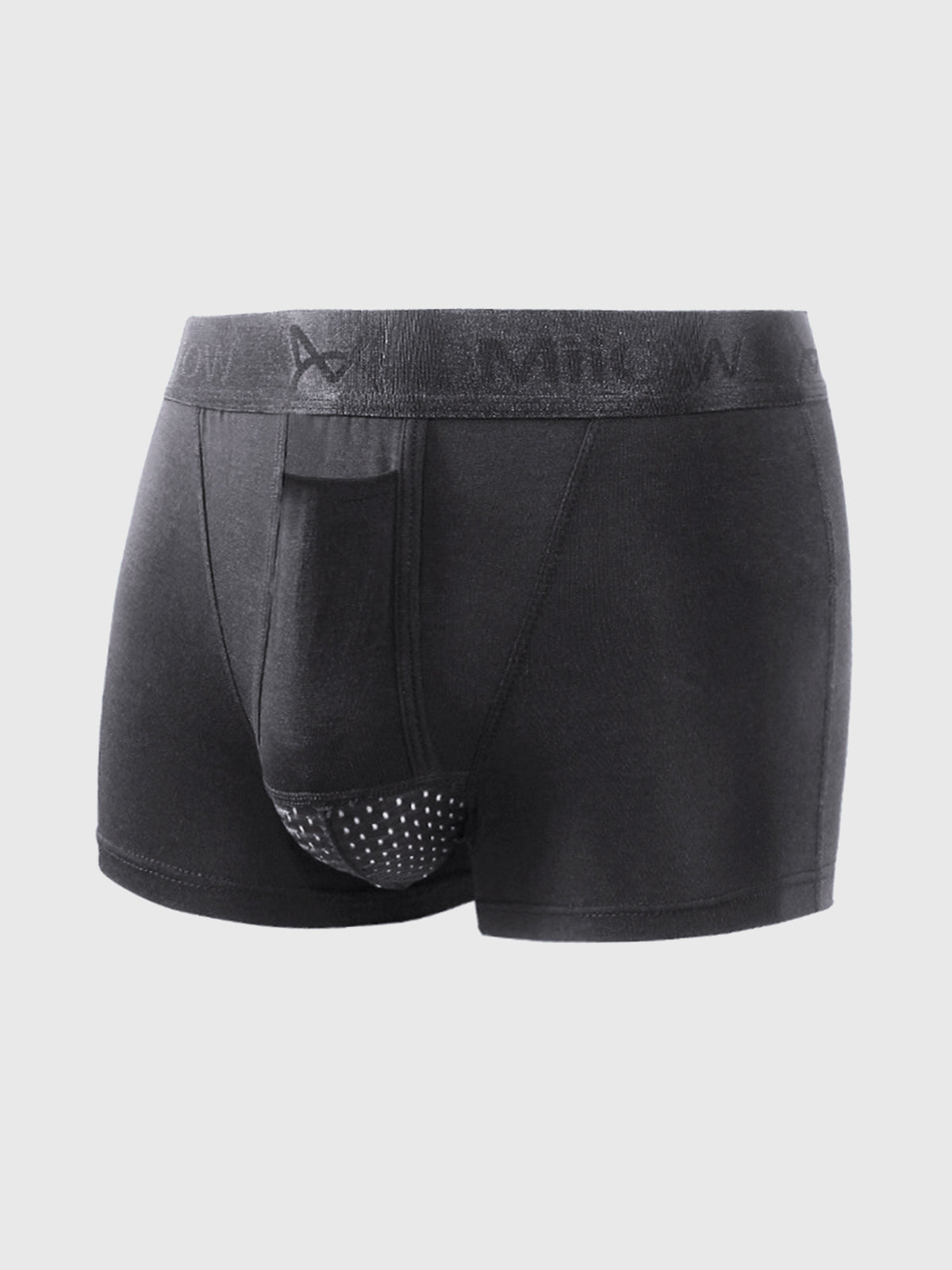 3 Packs M's Dual Pouch Trunks Separate Fly Boxer Briefs - Ahaselected