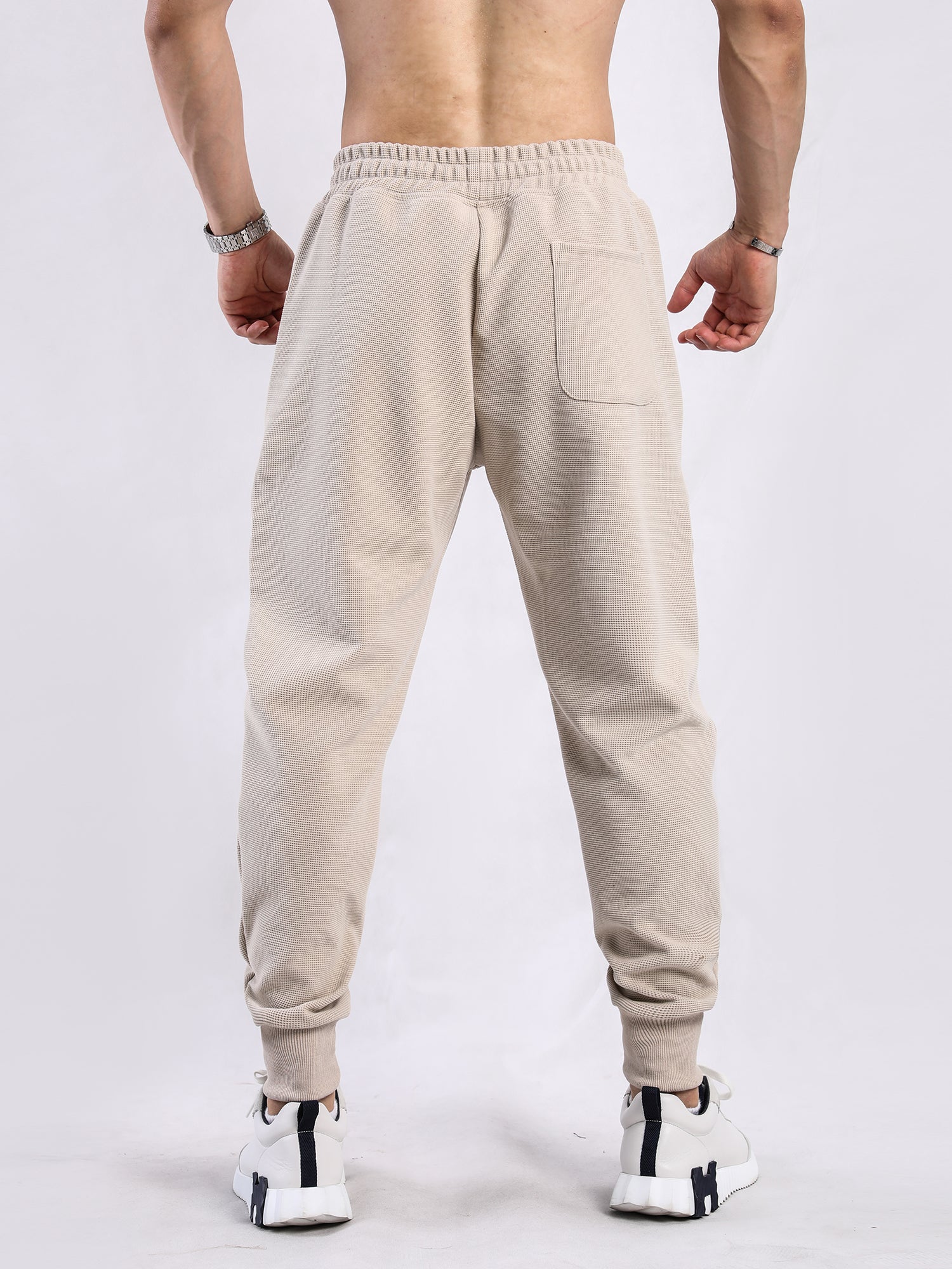 Soft Waffle Texture Performance Joggers - Ahaselected