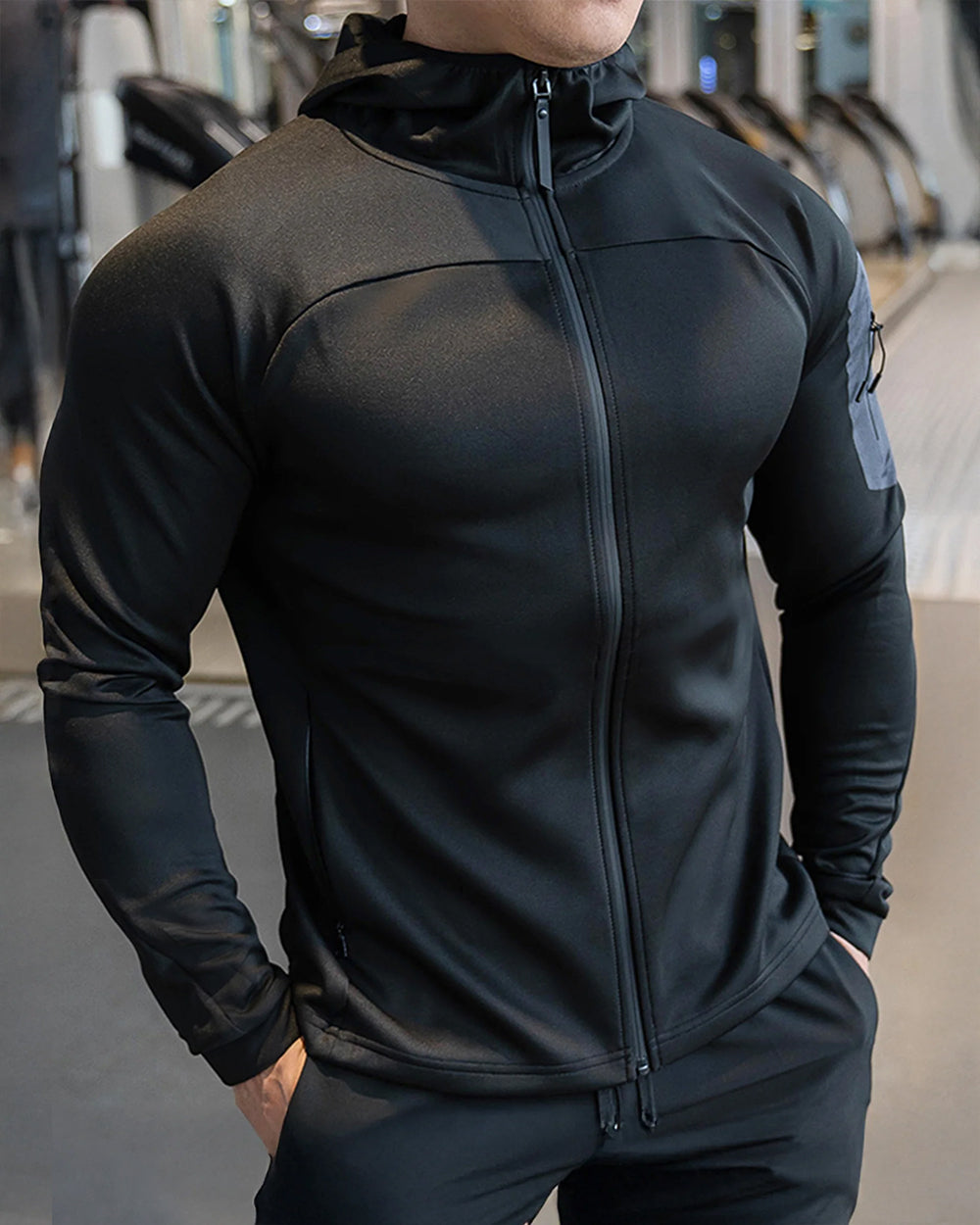 Arm Pocket Performance Hooded Jacket - Ahaselected