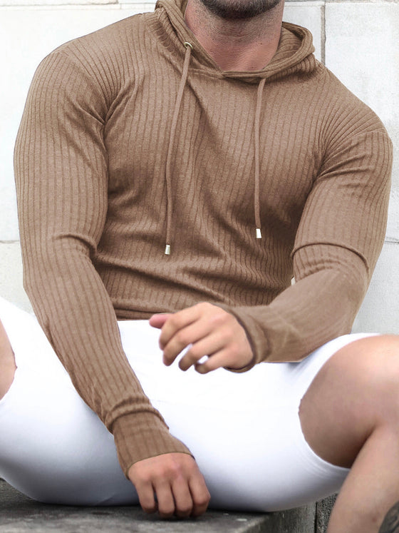 Stretch Rib Jersey Baselayer Hoodie New - Ahaselected