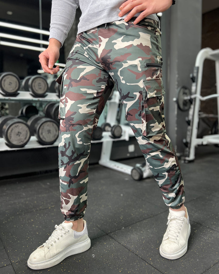 Camo Utility Cargo Tapered Pants(Final Sale–No Return or Exchange)