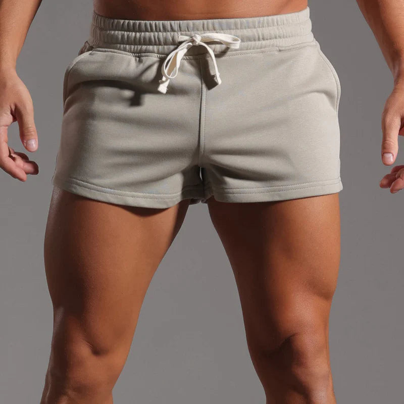 Shorts da uomo in cotone comfort con coulisse, cavallo interno da 2"-thumbmail-40