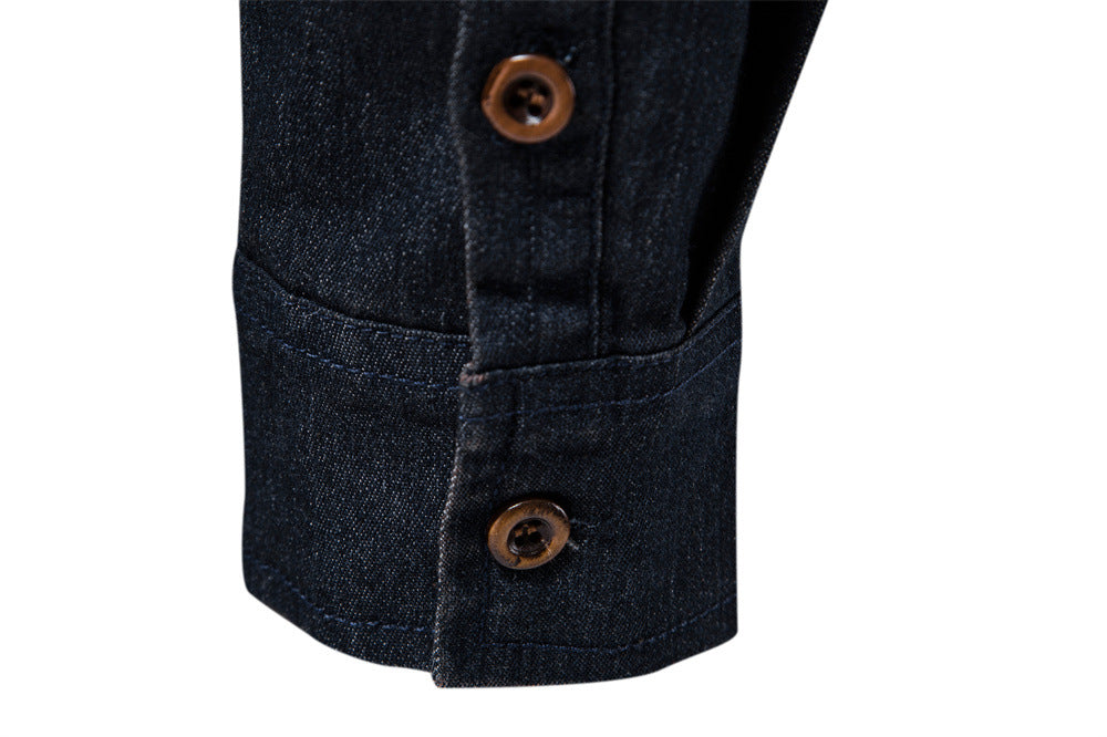 Long Sleeve Denim Shirt New - Ahaselected