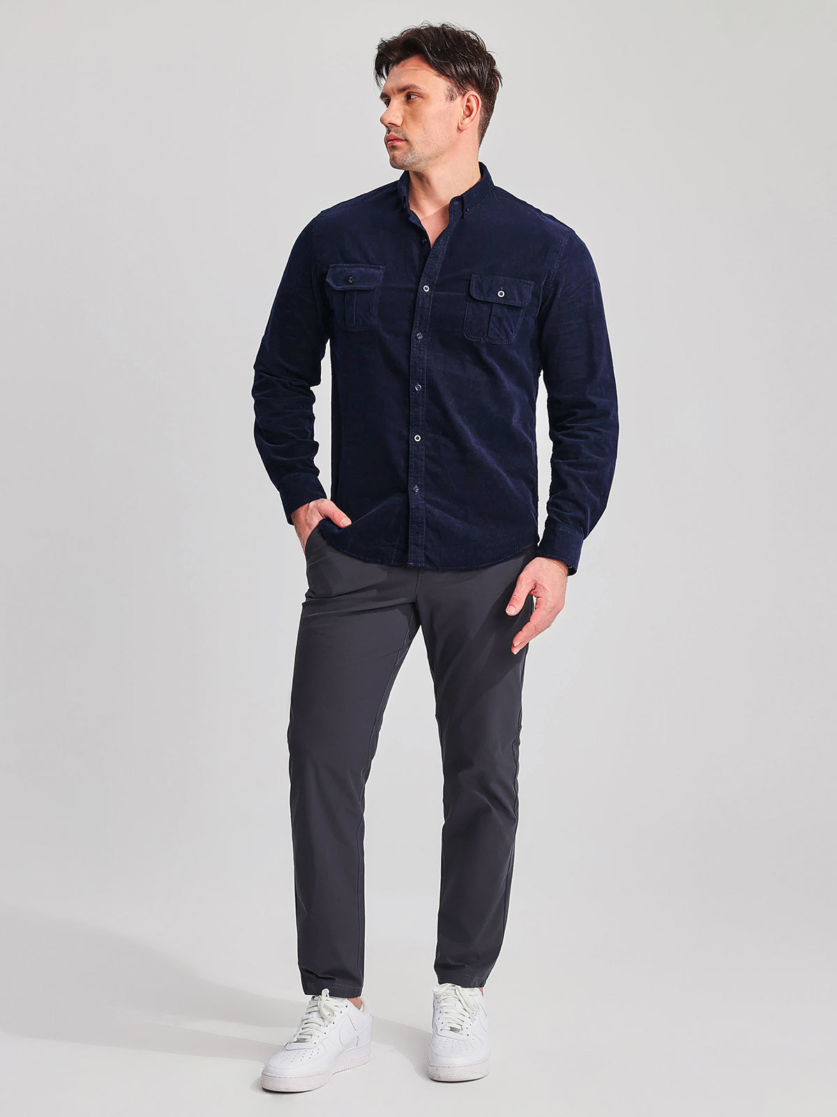 Men's Lightweight Corduroy Shirt - Ahaselected
