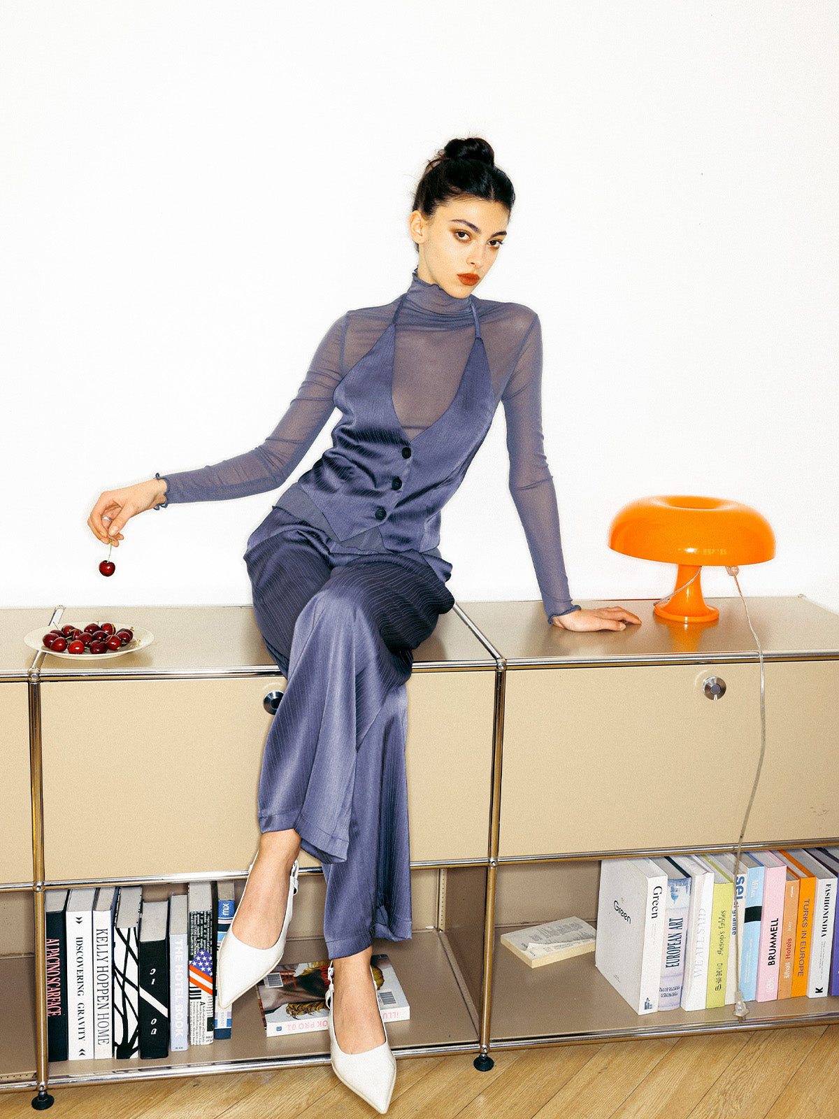 Chic V-neck Striped Vest & Palazzo Pants 2 Pieces Set - Ahaselected