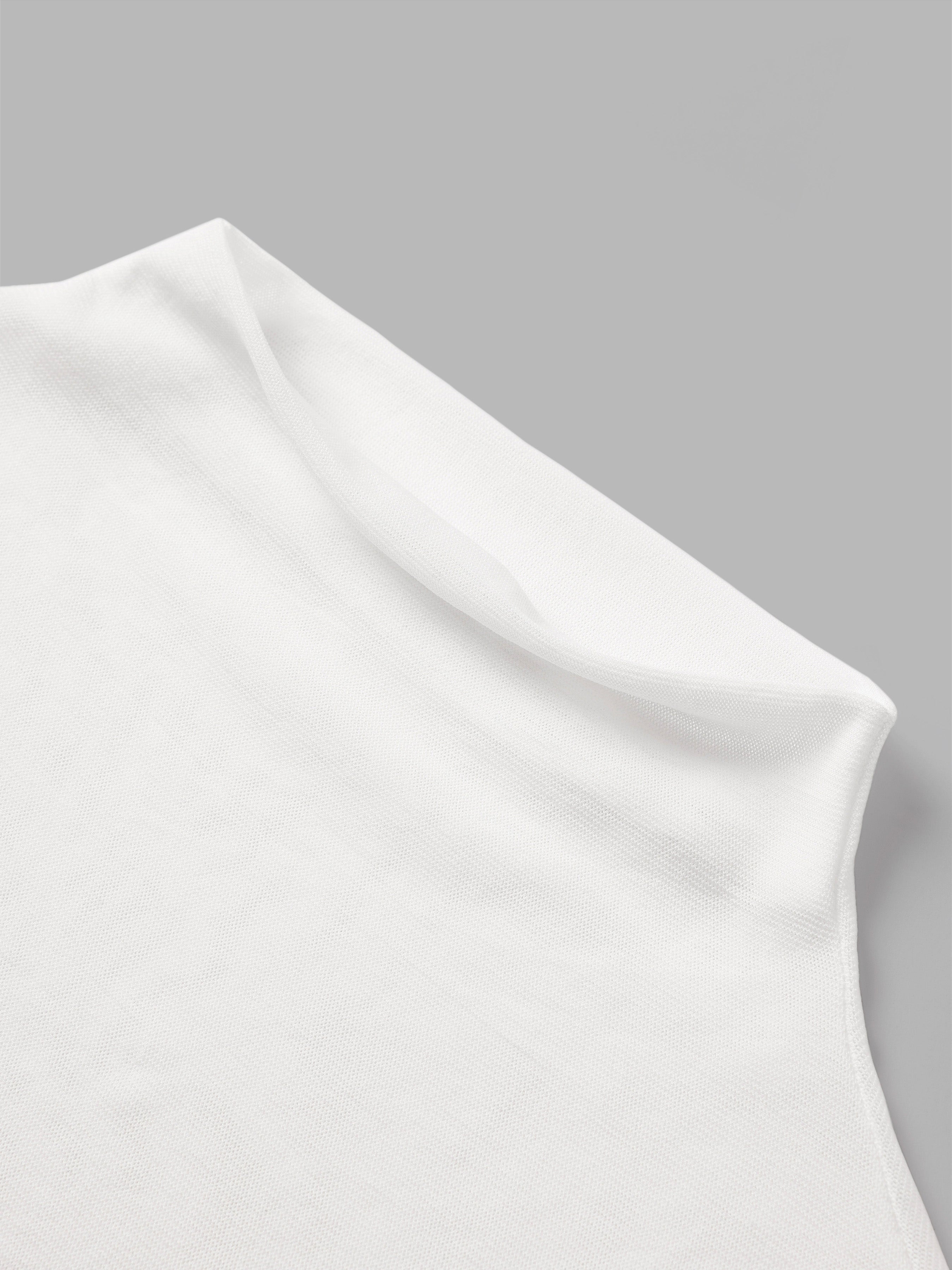 Sleeveless High Neck Mesh Top - Ahaselected