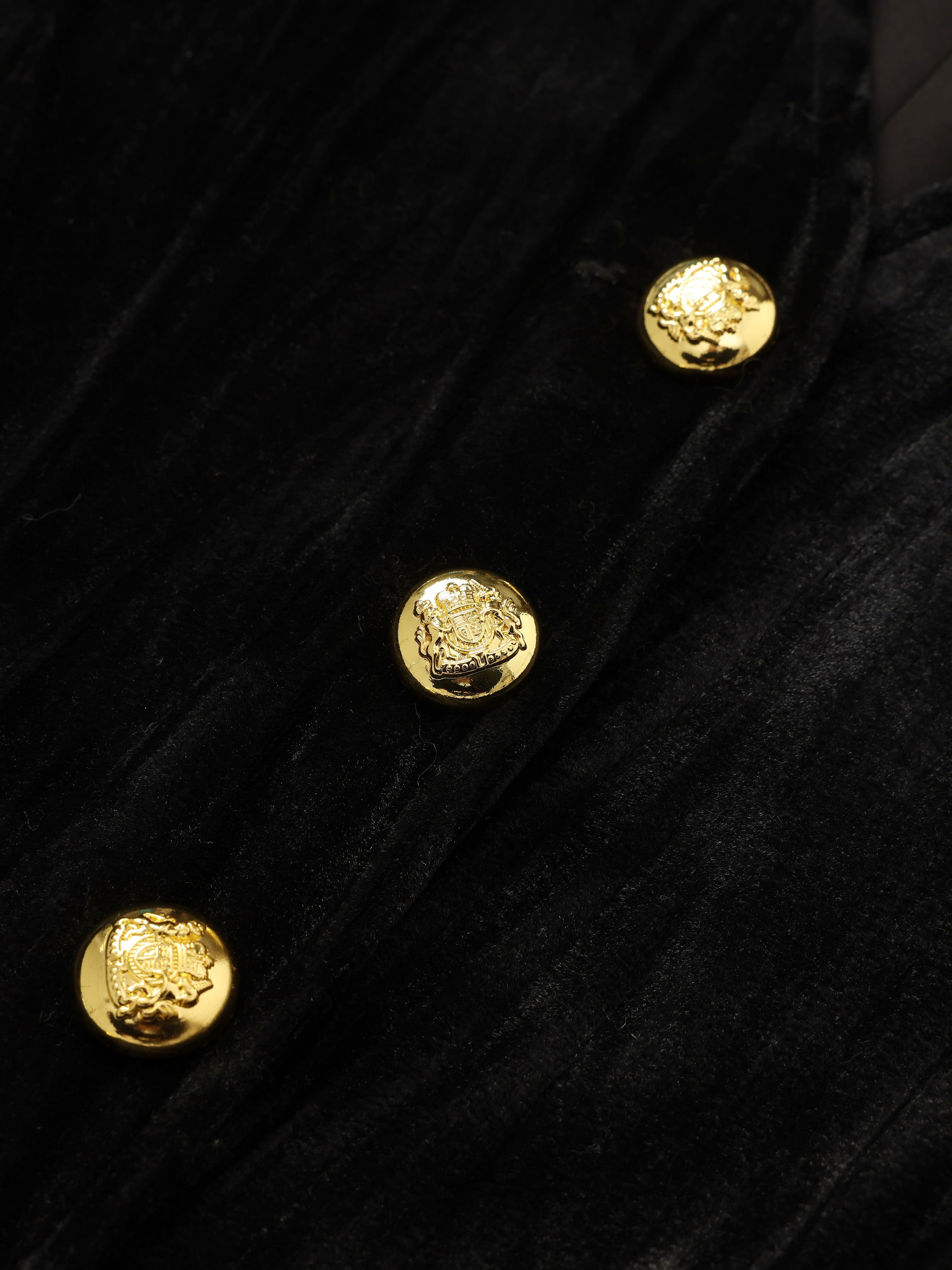 Embossed Velvet Patchwork Vest - Ahaselected