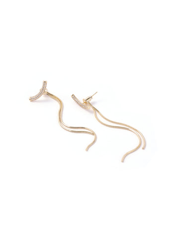 Metallic Tassel Earrings