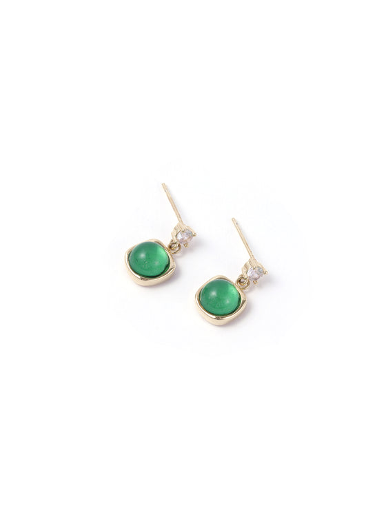 Grüne Smaragd Ohrstecker