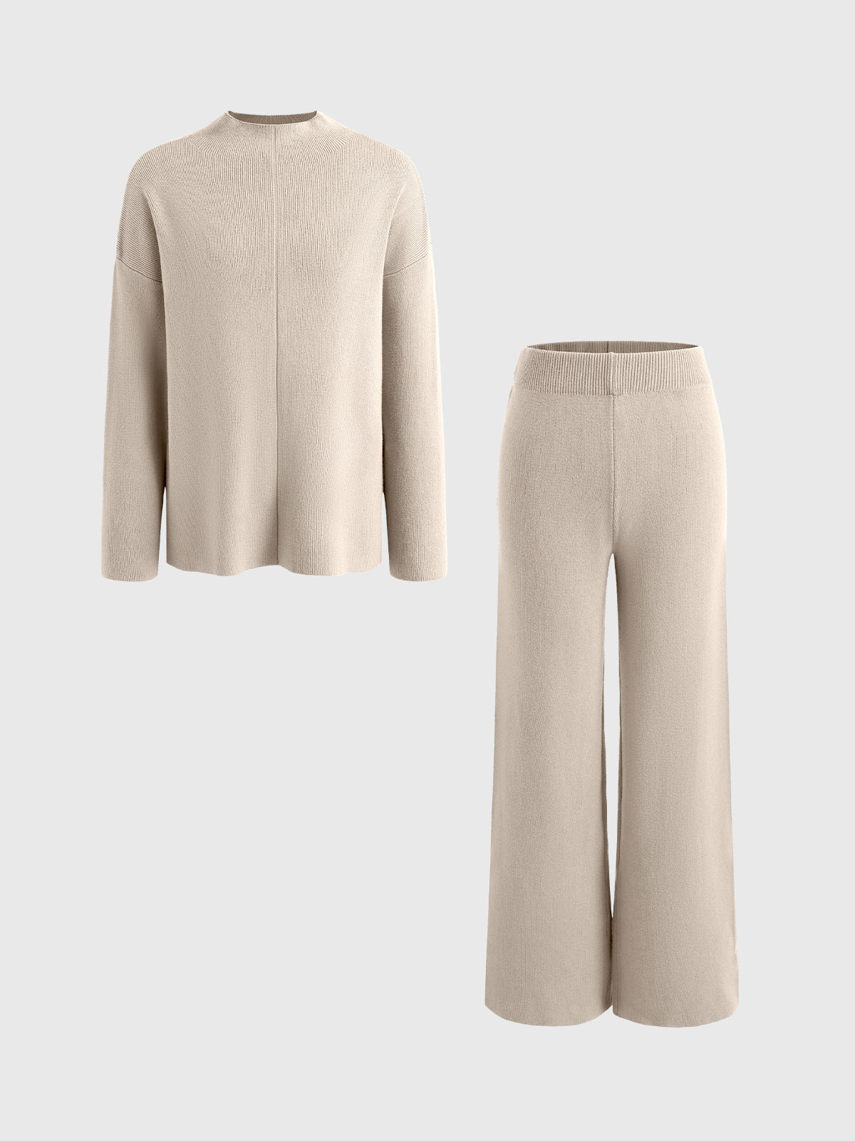 Loose Casual Sweater & Soft Pant 2 Piece Lounge Set - Ahaselected