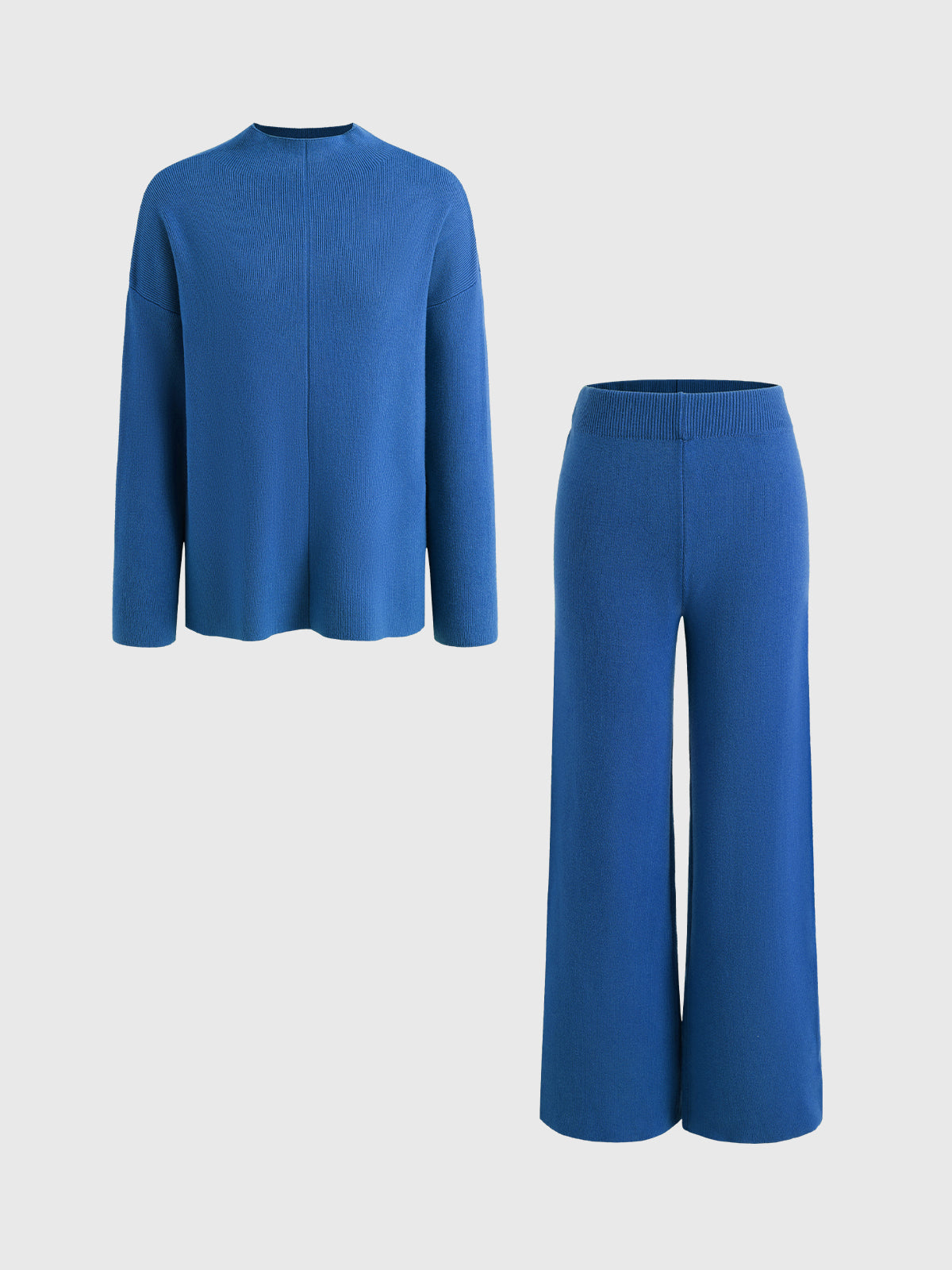 Loose Casual Sweater & Soft Pant 2 Piece Lounge Set - Ahaselected