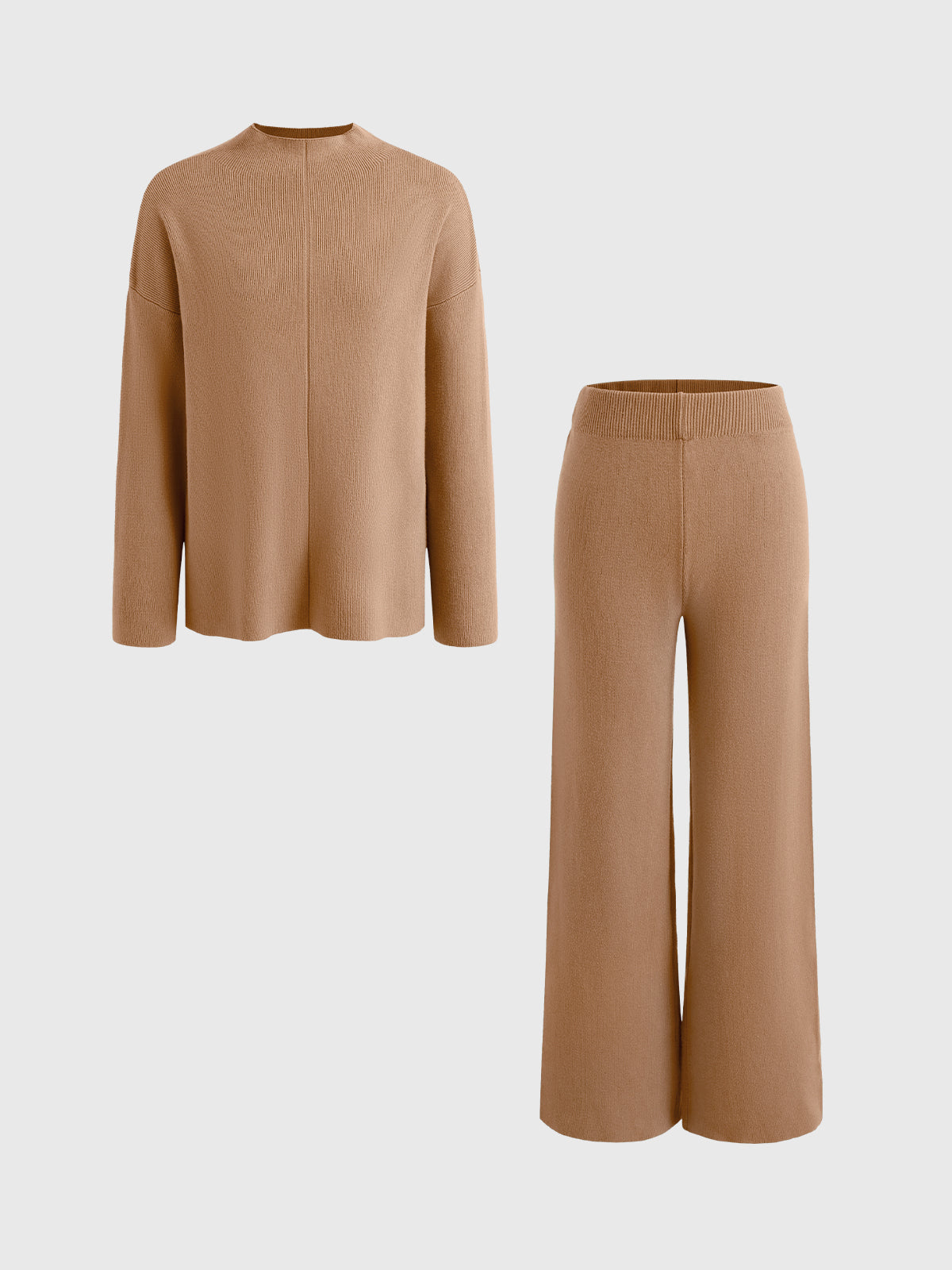 Loose Casual Sweater & Soft Pant 2 Piece Lounge Set - Ahaselected