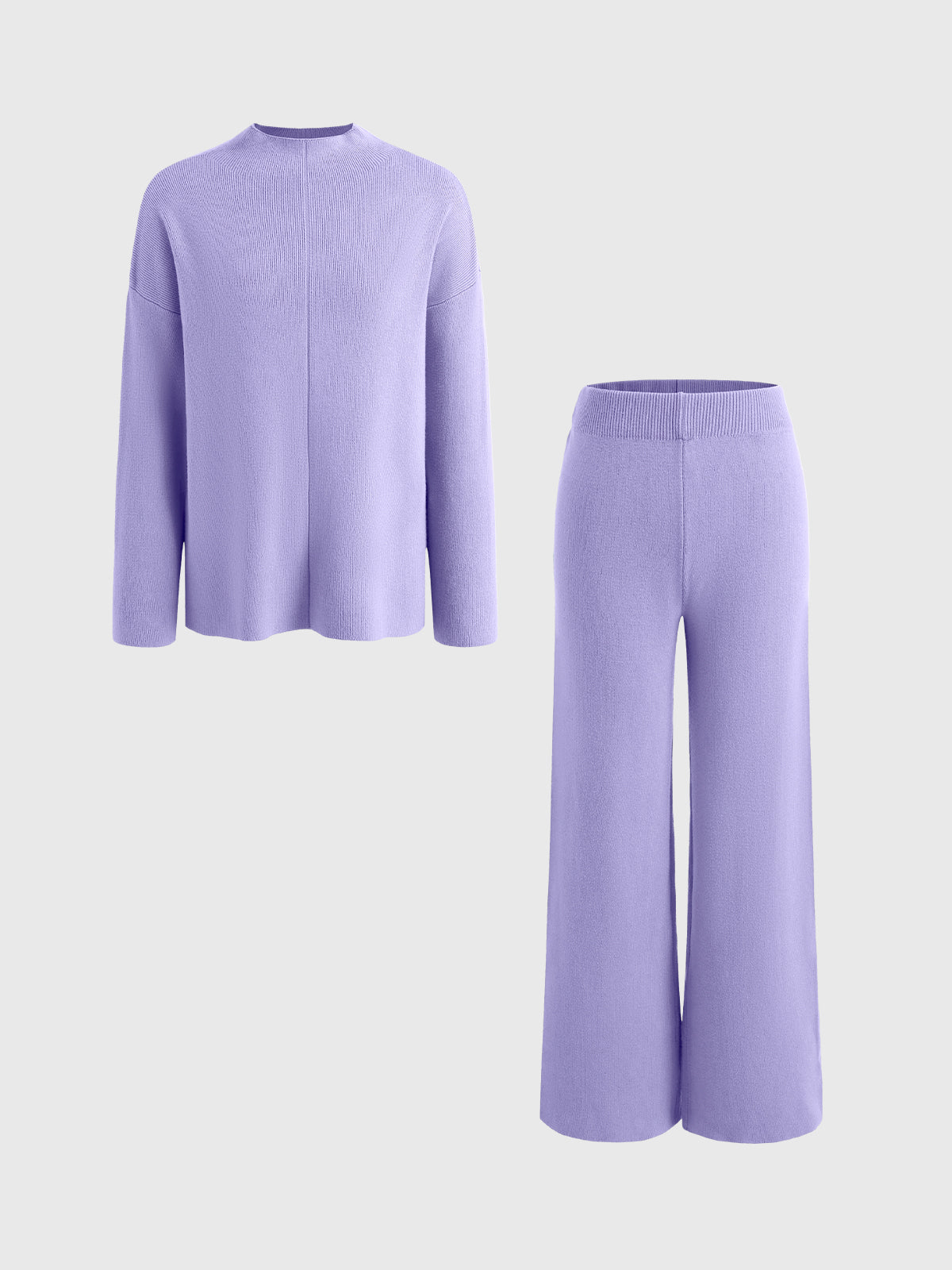 Loose Casual Sweater & Soft Pant 2 Piece Lounge Set - Ahaselected