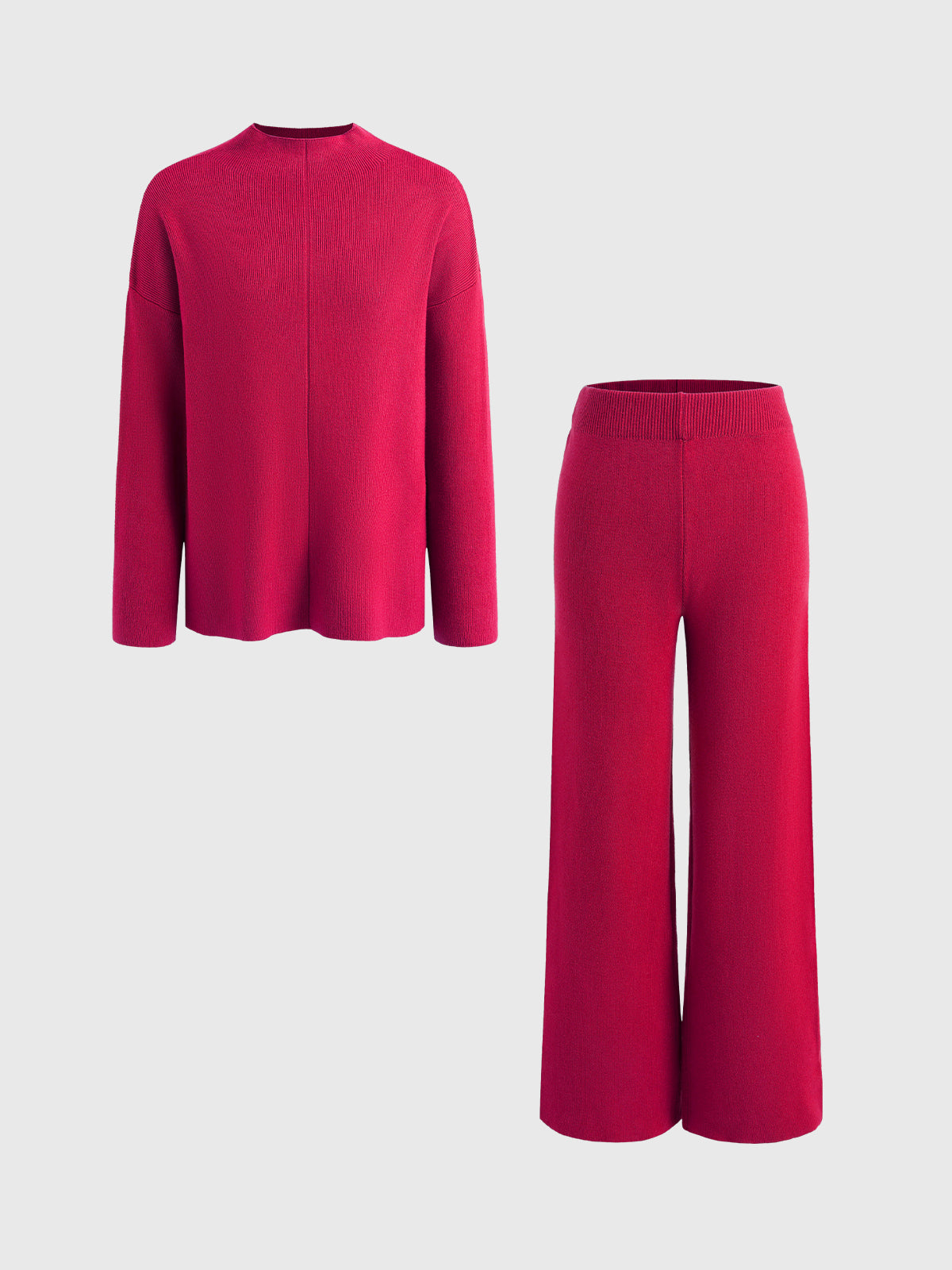 Loose Casual Sweater & Soft Pant 2 Piece Lounge Set - Ahaselected