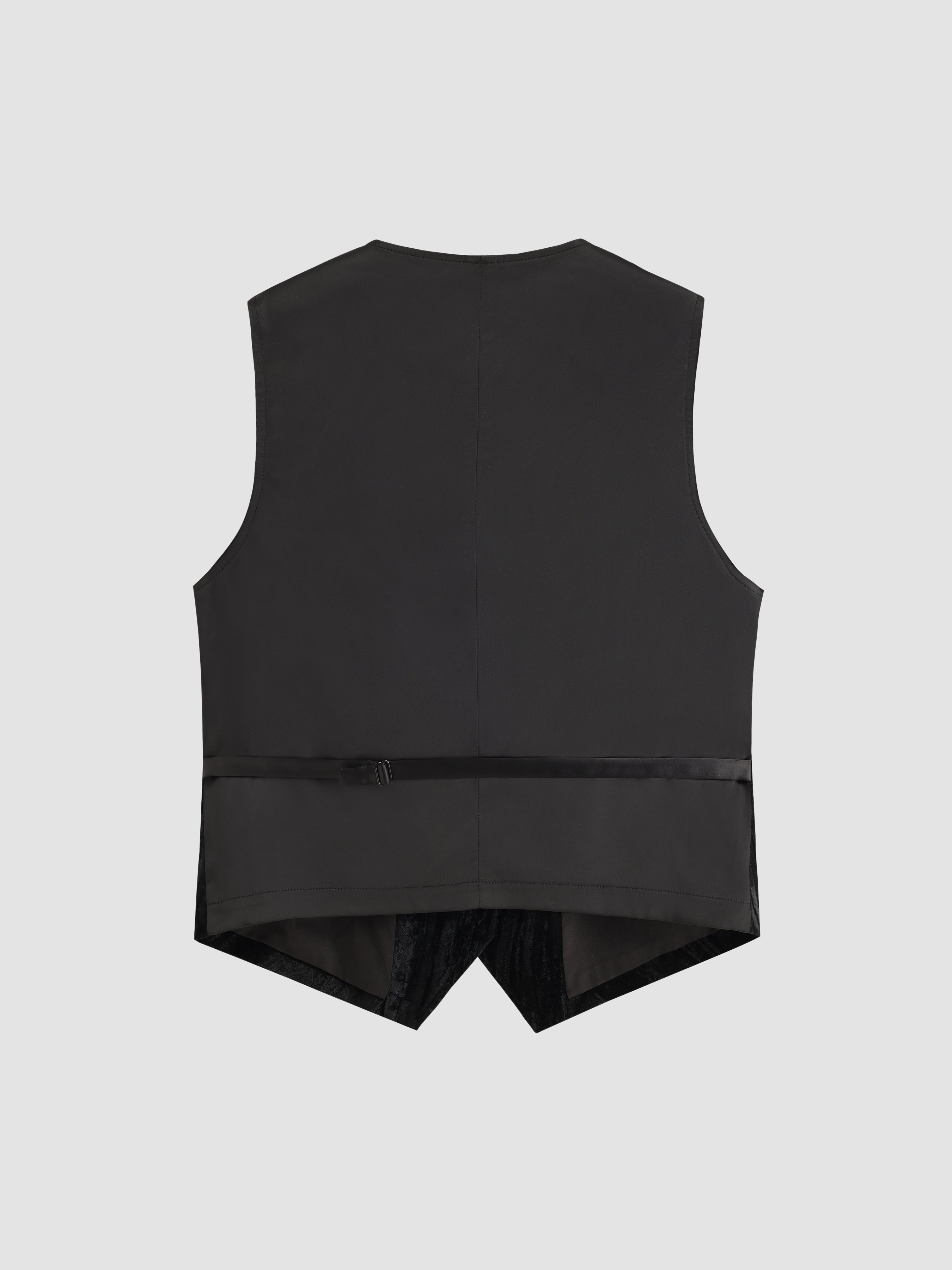 Embossed Velvet Patchwork Vest - Ahaselected