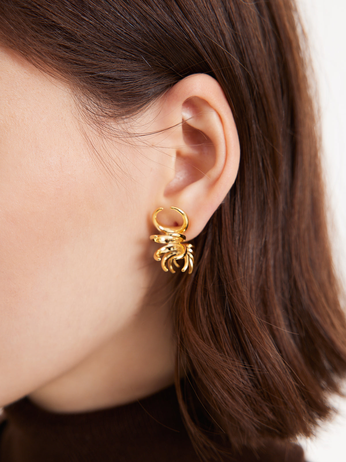 Women's Stylish Metal Statement Earrings - Ahaselected
