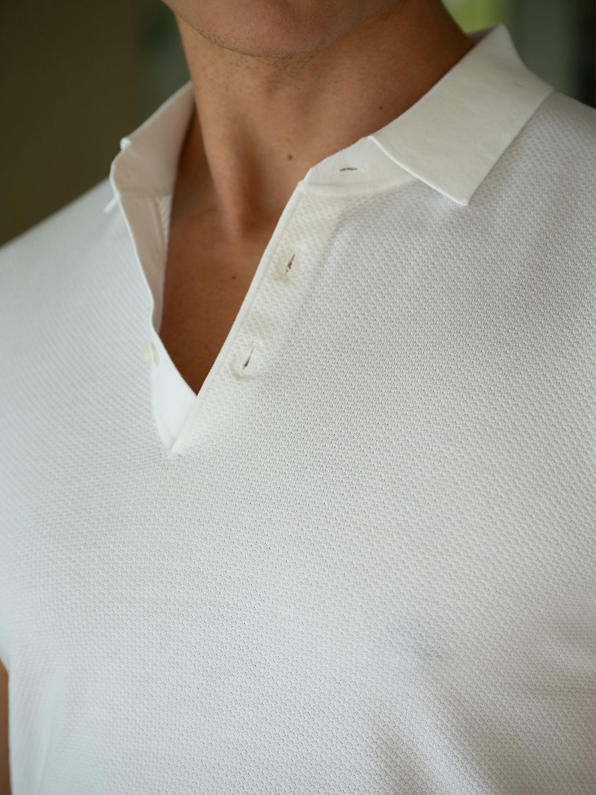 Silk Blend Short-Sleeved Knit Tech Polo - Ahaselected