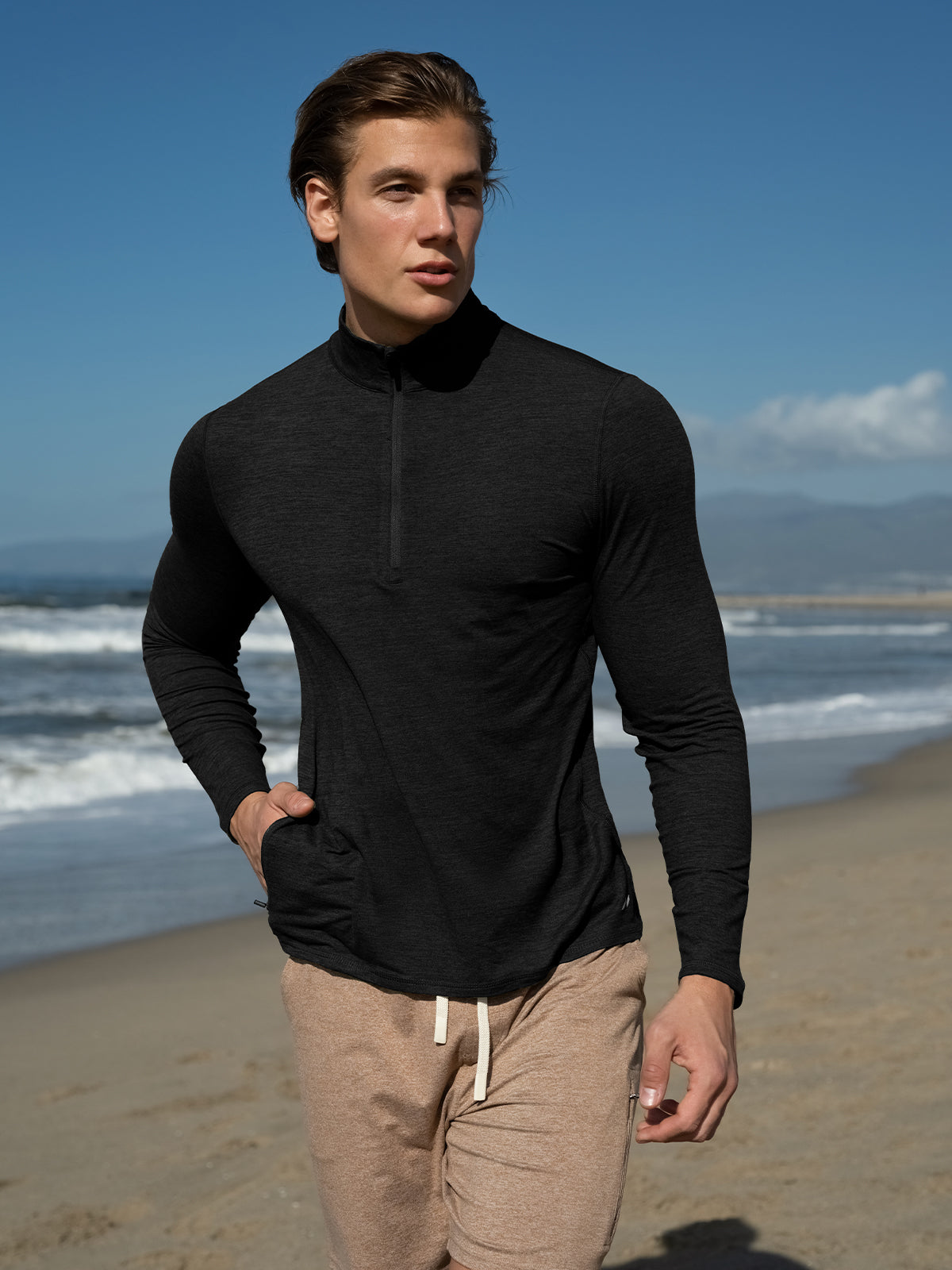 Softest Performance Tech Half Zip With Side Pocket - Ahaselected