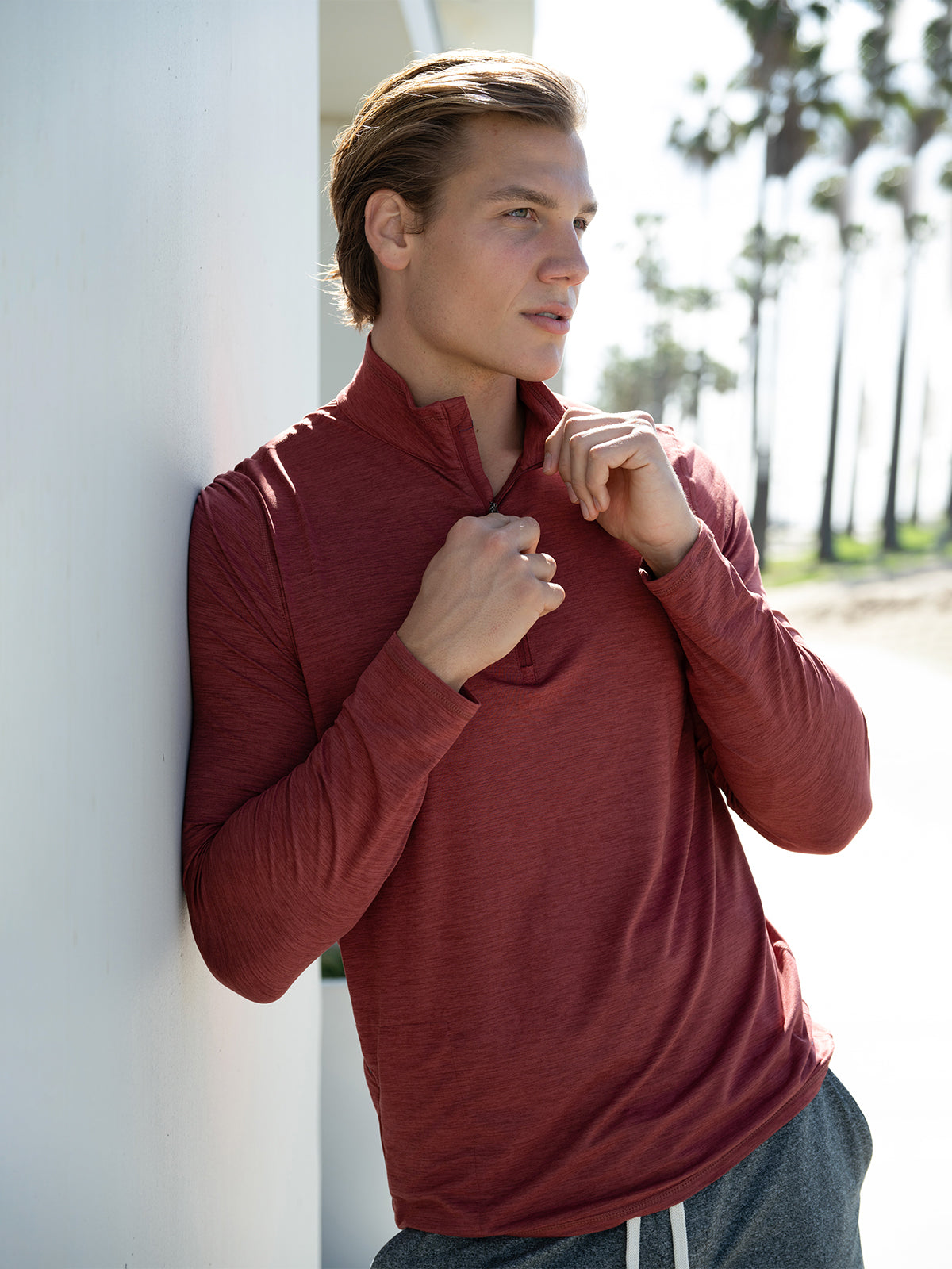 Softest Performance Tech Half Zip With Side Pocket - Ahaselected