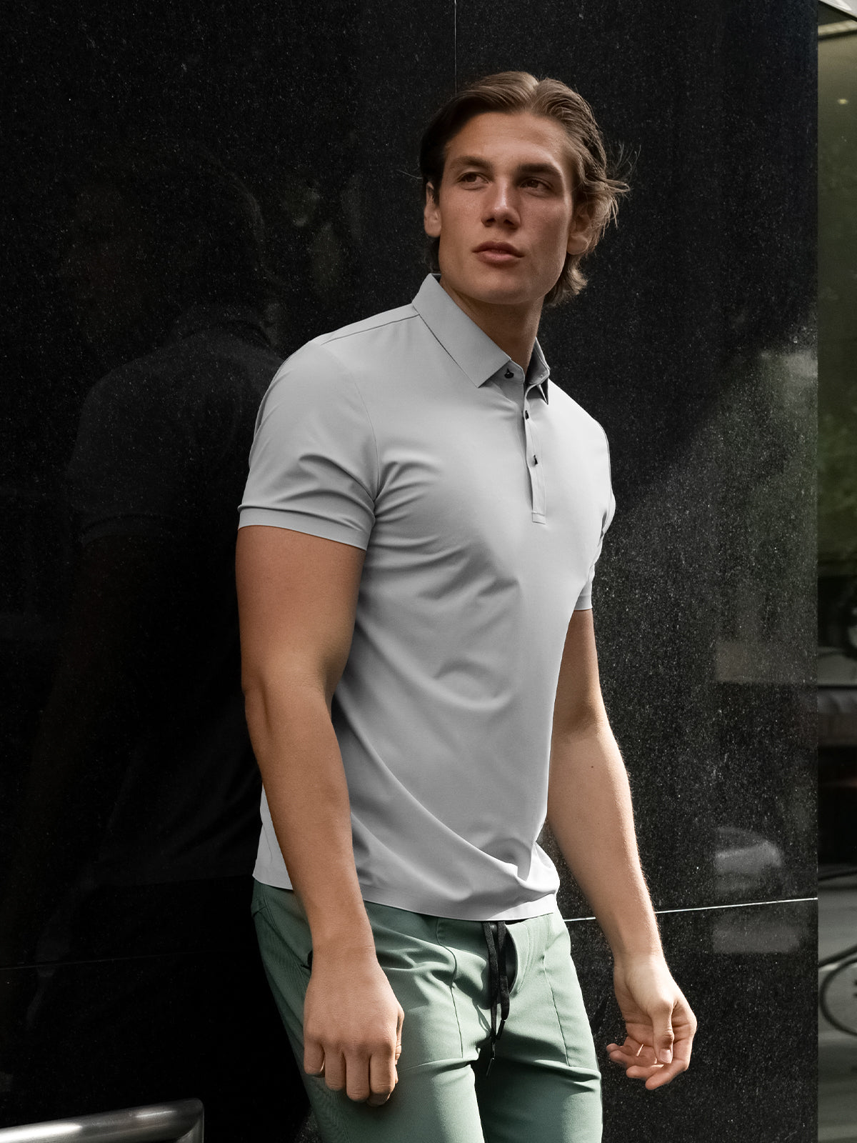 Stay Cool Performance Seamless Stretch Polo - Ahaselected