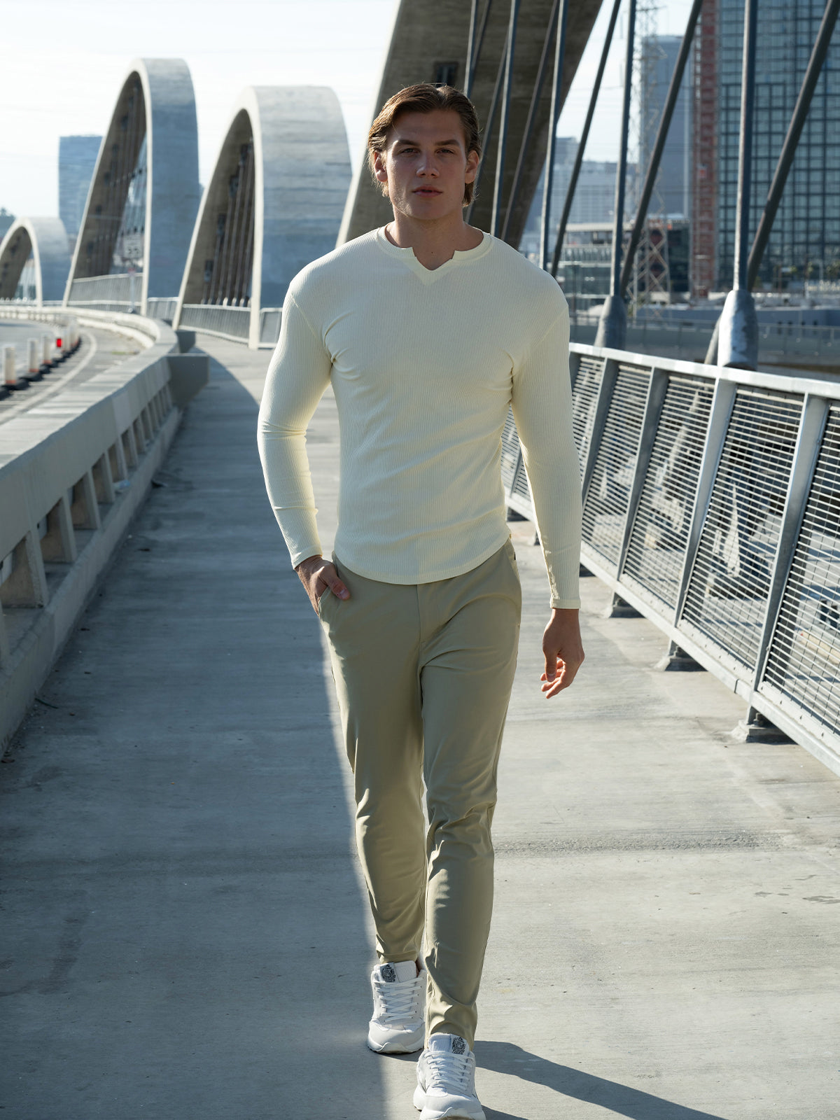 All Day Elite Performance™ Classic Slim Fit Chino Pant Stretch - Ahaselected