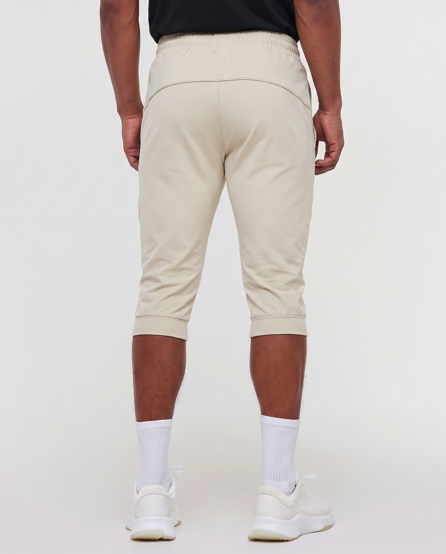 Men’s Cropped Jogger Shorts with Zipper Pockets-thumbmail-7