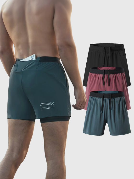 3-Pack 5" Pace Breaker Short 2-in-1 Lined - Ahaselected