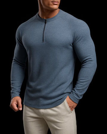 Men’s Thermal Fleece-Lined Quarter-Zip Performance Top