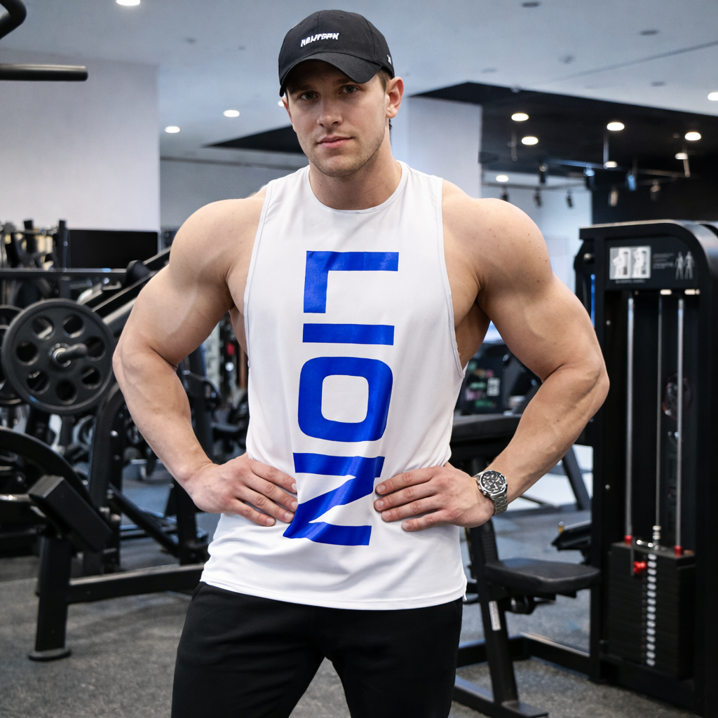 Men’s Bold Graphic Muscle Fit Training Tank-thumbmail-4