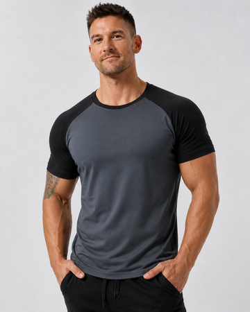 Men’s Muscle Fit Raglan Performance Training T-Shirt