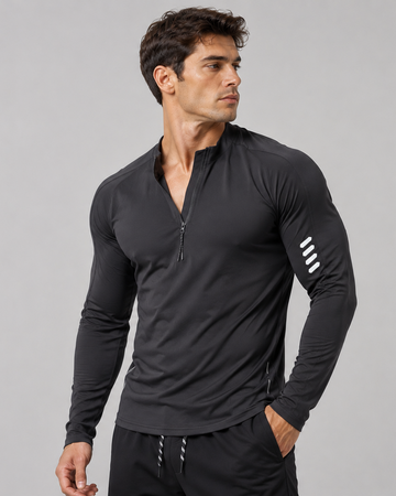 Evolution Half Zip Long Sleeves Shirt Workout Baselayer
