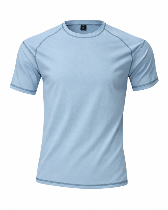 Men’s Laser Perforated Quick-Dry Running T-Shirt