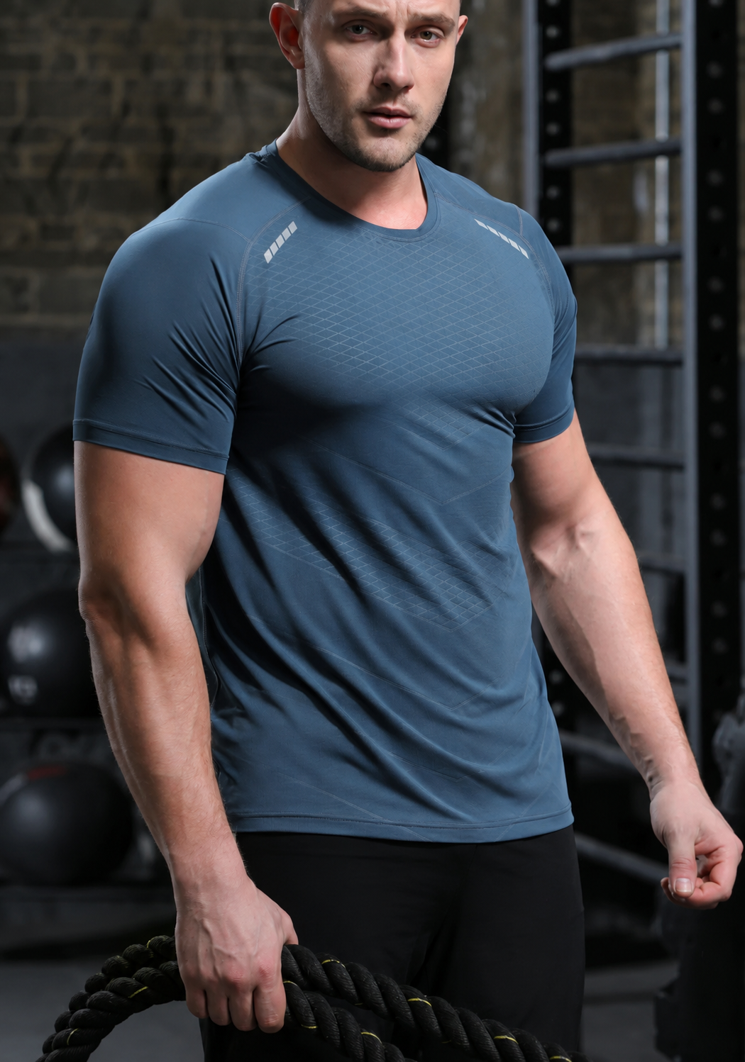 Camiseta de entrenamiento de malla de alto rendimiento para hombre-thumbmail-11