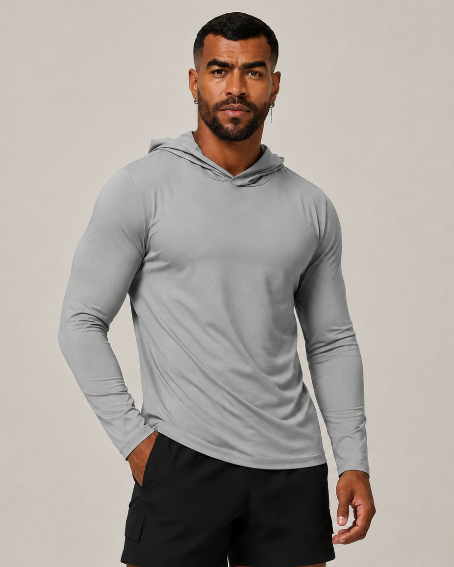 Men's Long Sleeve Quick Dry Performance Hoodie Top-thumbmail-1