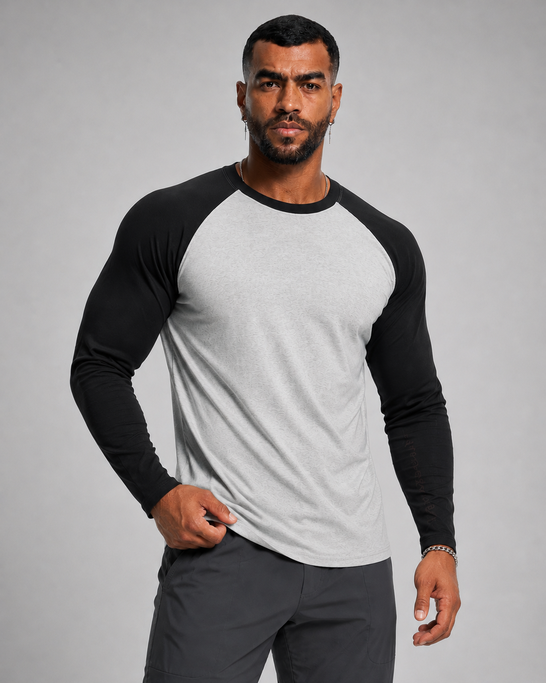 Men's Colorblock Raglan Sleeve Athletic T-Shirt-thumbmail-1