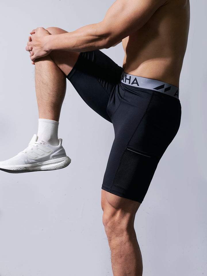Compressione corta 9" con tasche