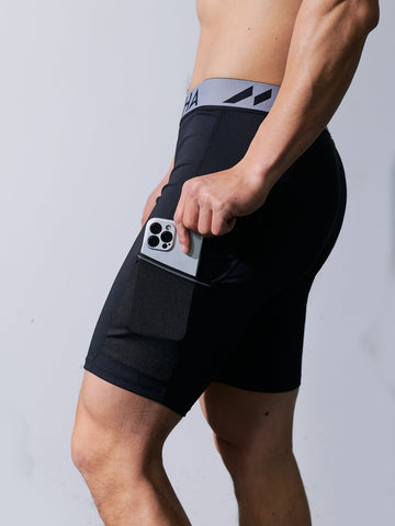 Compressione corta 9" con tasche