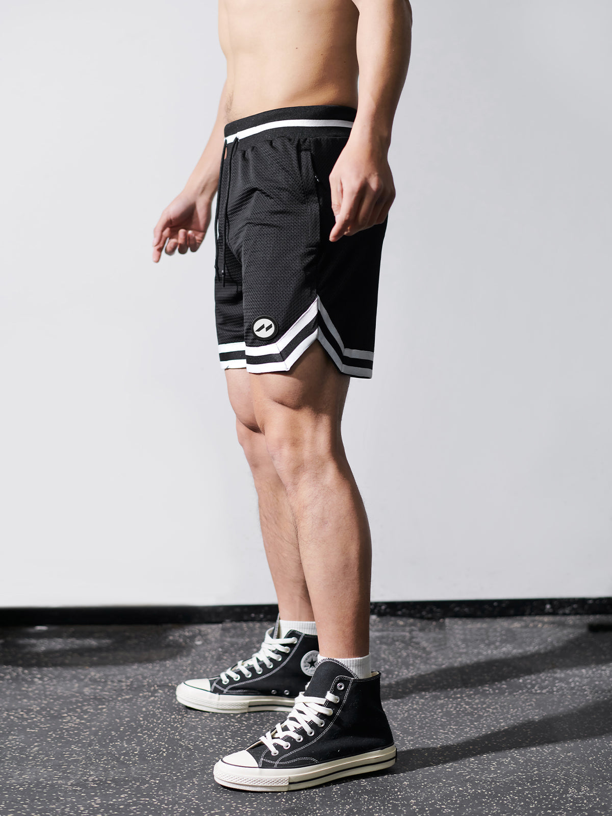 Gym To Street Mesh 6" Short-Palm Print - Ahaselected
