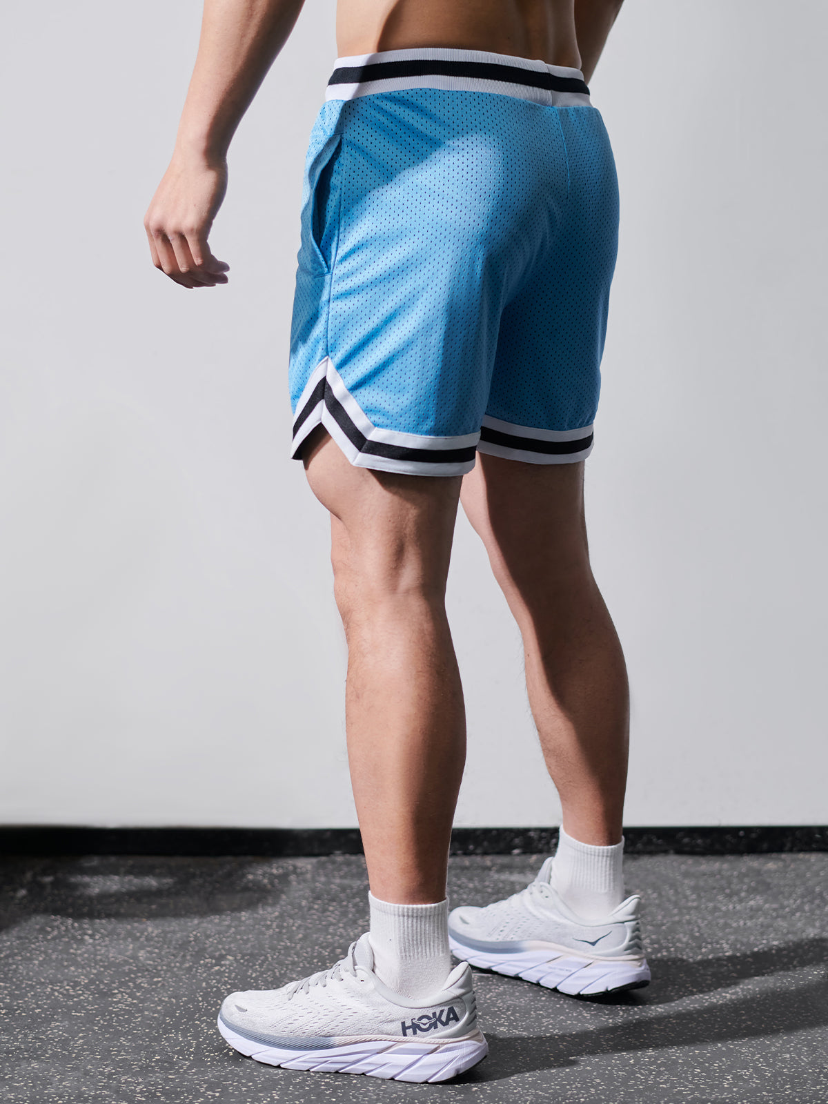 Gym To Street Mesh 6" Short-Palm Print - Ahaselected