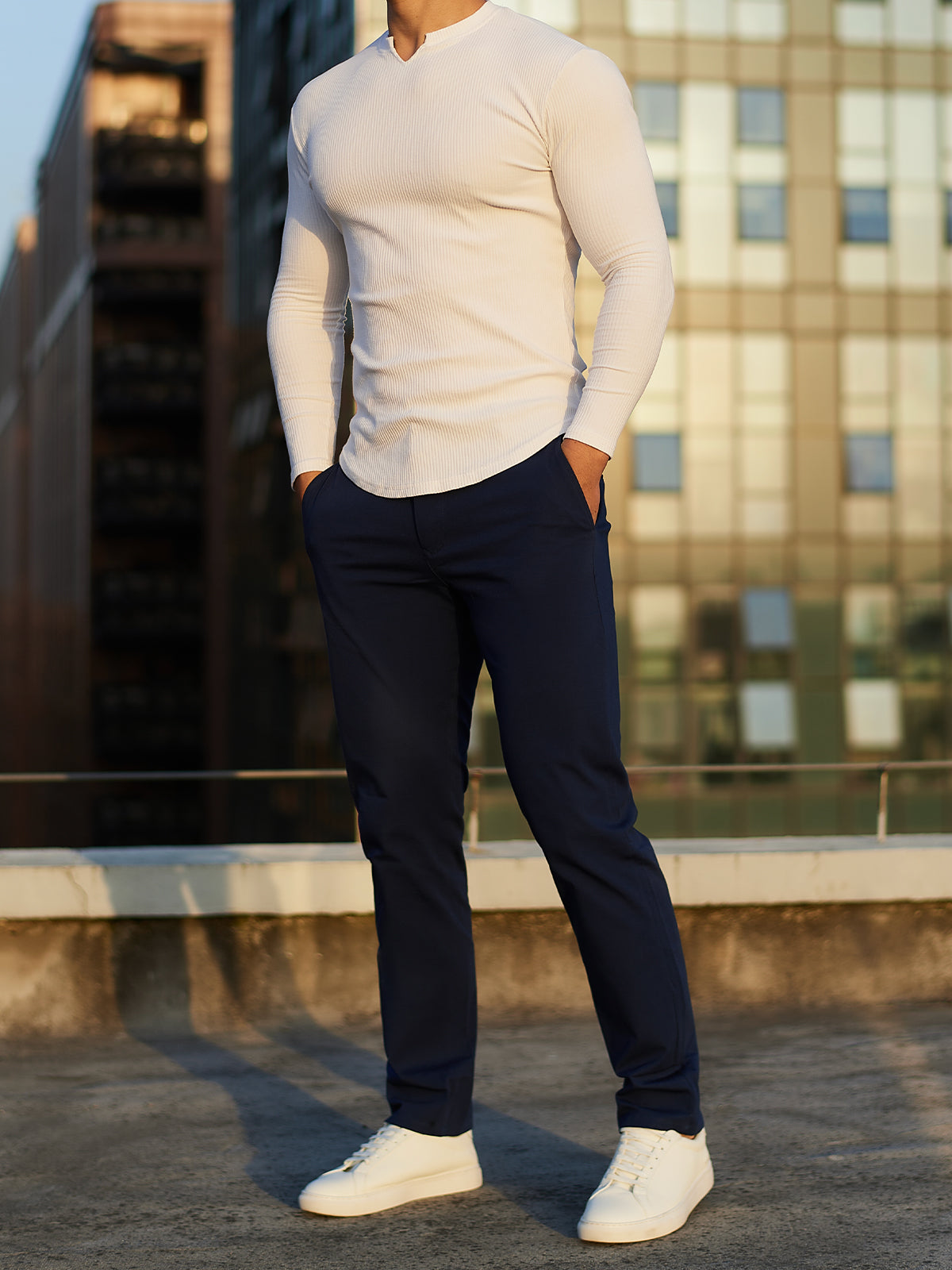 Everyday Stretch Non-Iron Cotton Chino Performance Pocket - Ahaselected