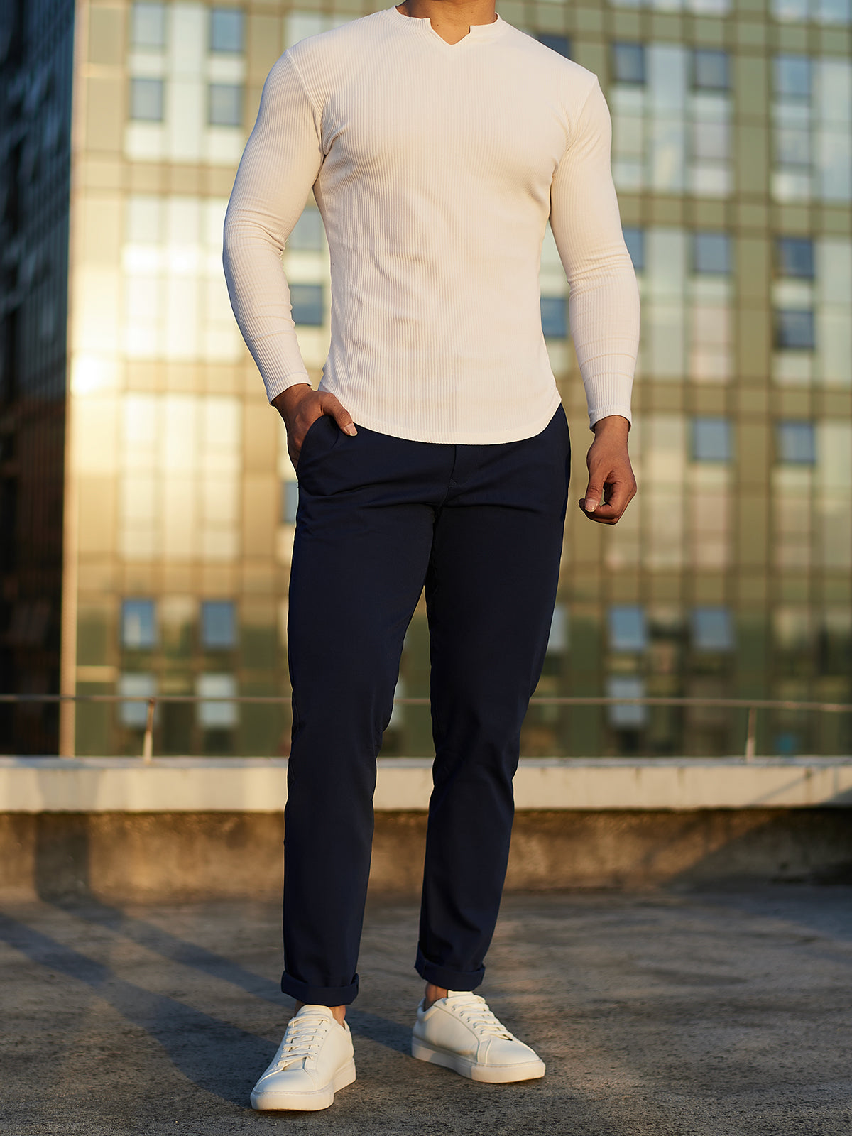 Everyday Stretch Non-Iron Cotton Chino Performance Pocket - Ahaselected
