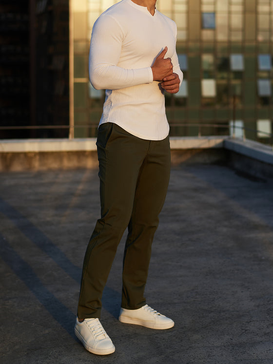 Everyday Stretch Non-Iron Cotton Chino Performance Pocket - Ahaselected