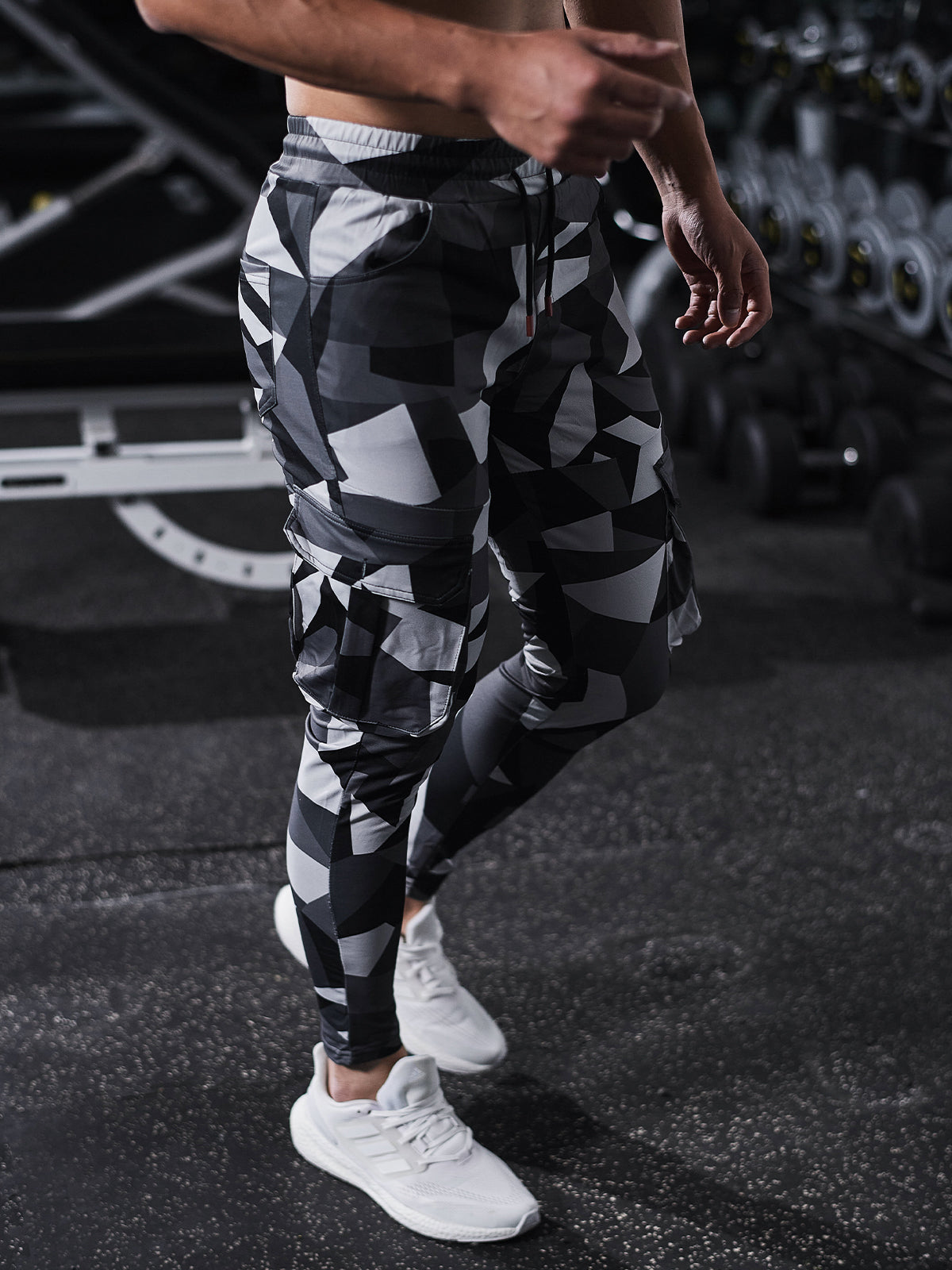 All Season Essential Check Print Cargo Jogger Pants - Ahaselected