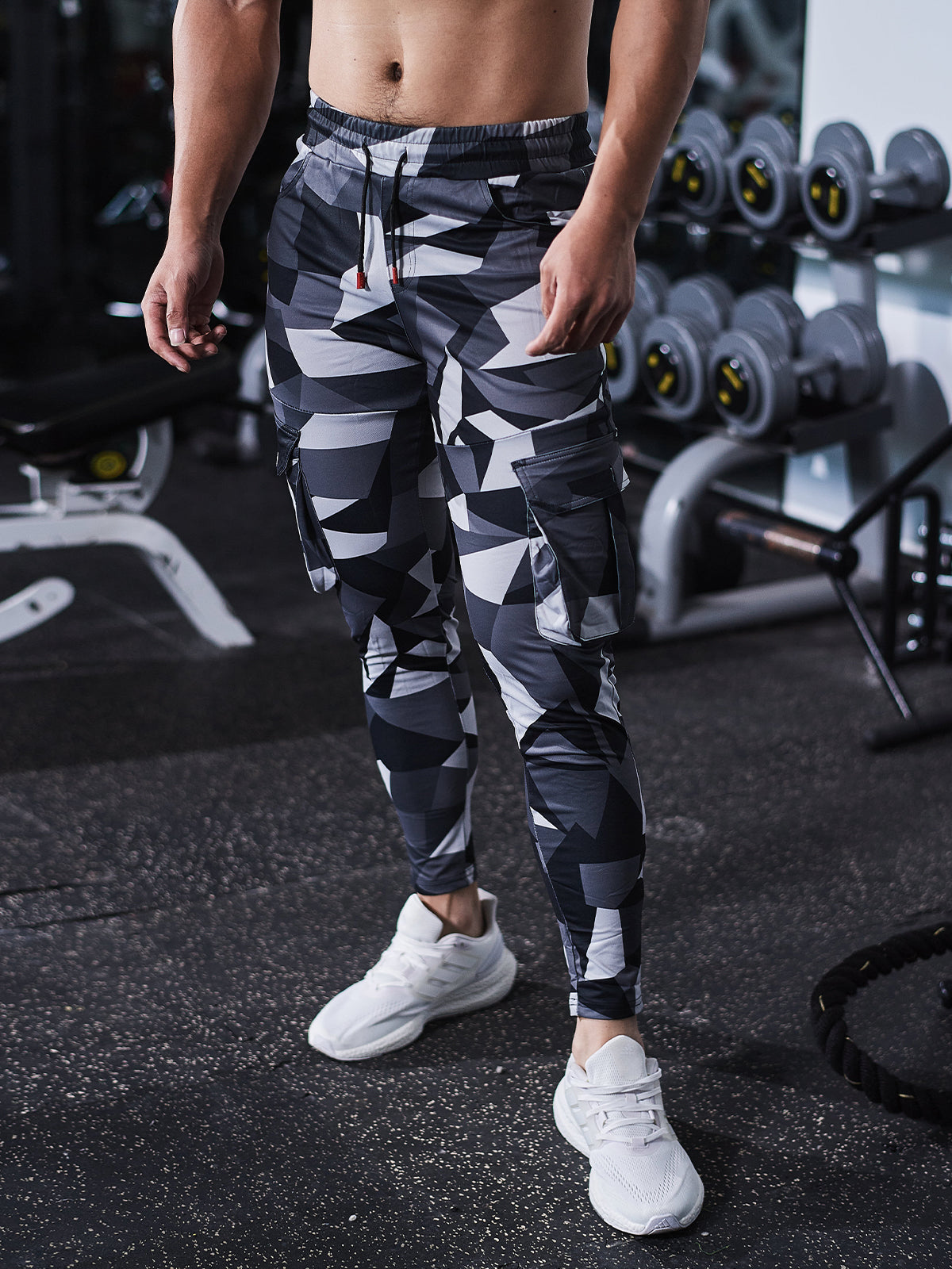 All Season Essential Check Print Cargo Jogger Pants - Ahaselected