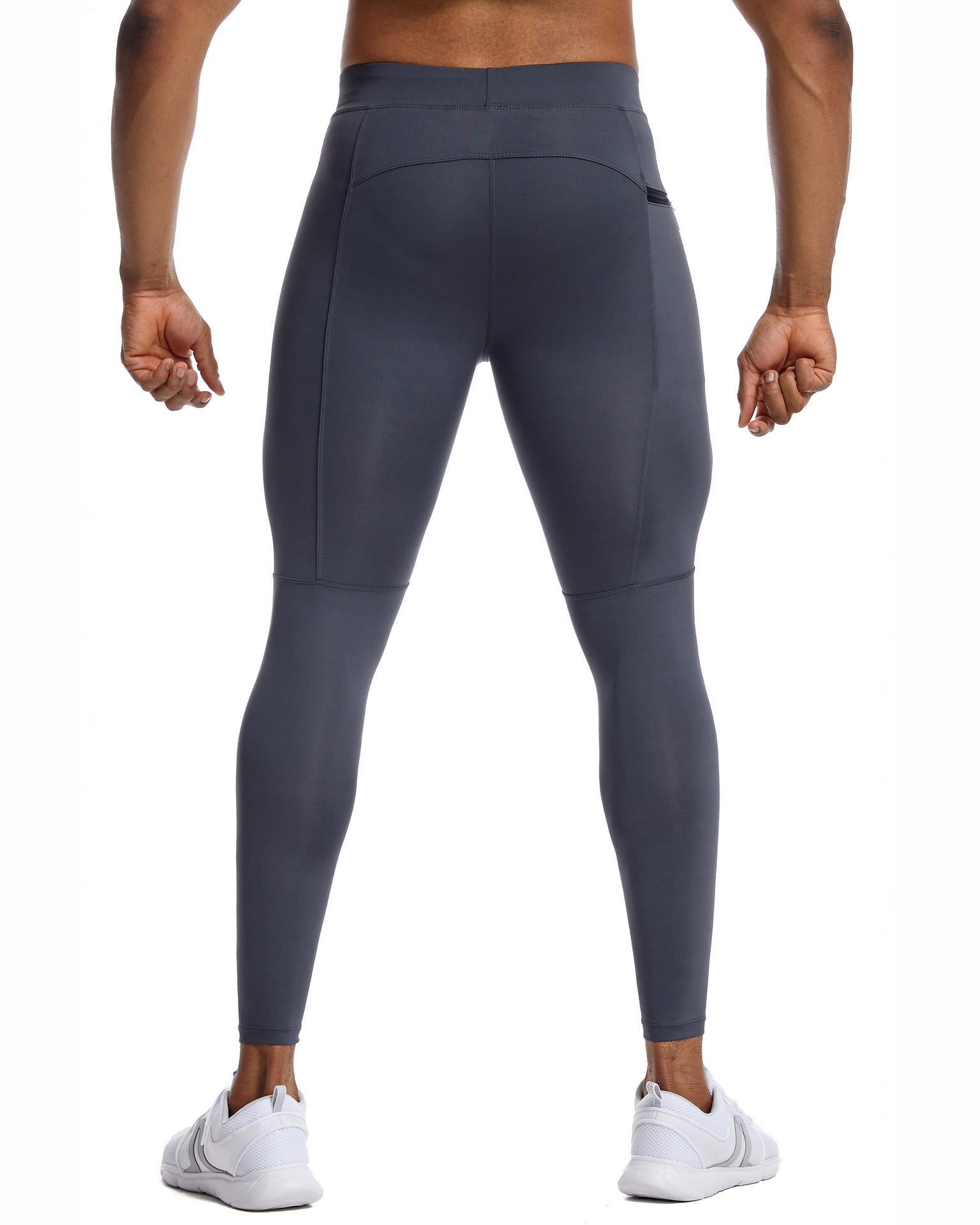 Compression Leggings With Zip Pocket - Ahaselected